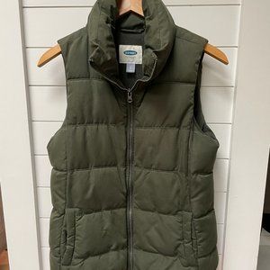 Olive Green Warm Winter Vest (S)